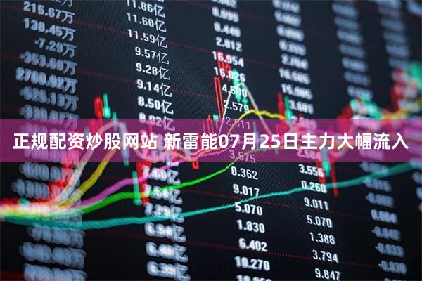 正规配资炒股网站 新雷能07月25日主力大幅流入