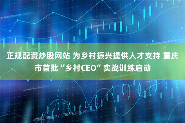 正规配资炒股网站 为乡村振兴提供人才支持 重庆市首批“乡村CEO”实战训练启动